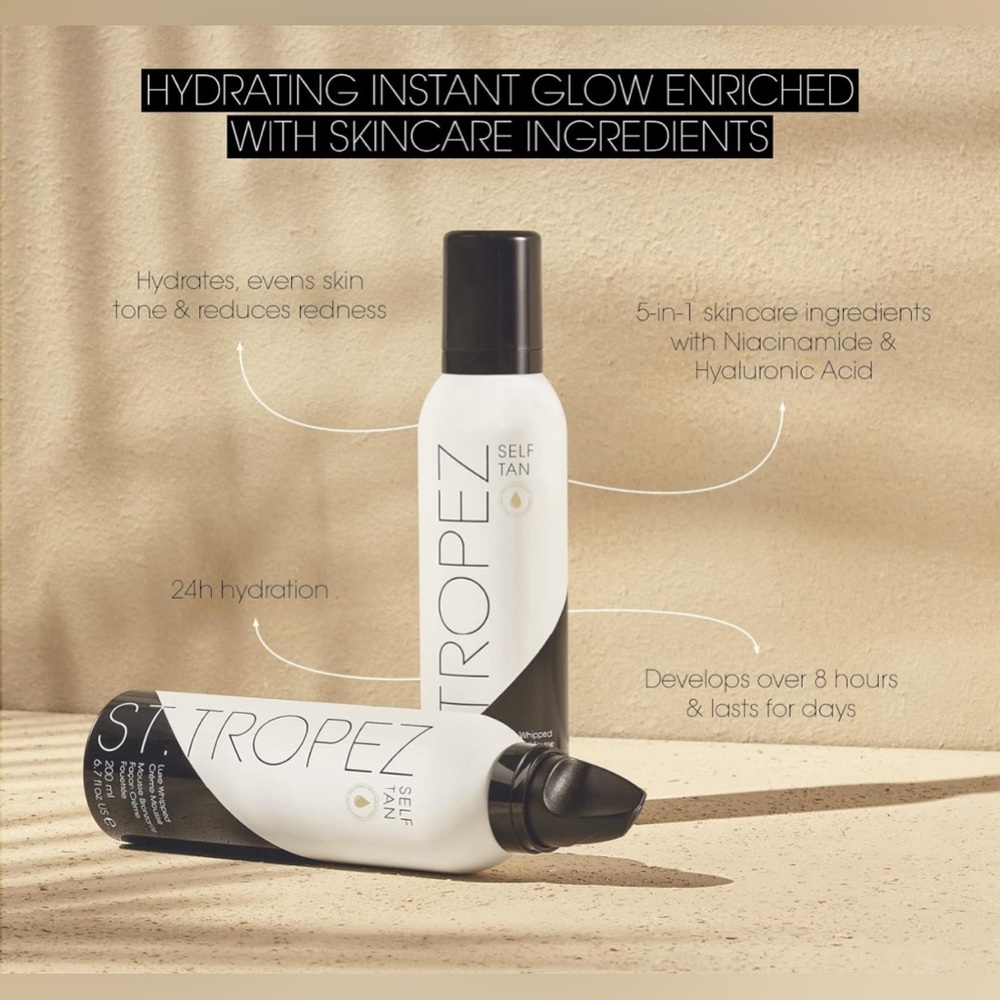 St.Tropez Luxe Whipped Crème Mousse, Luxurious 5-in-1 Self Tan, Niacinamide - Picture 1 of 4